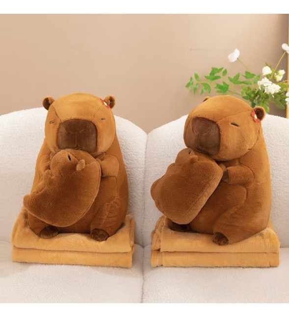 Плед-игрушка 3 в 1 Капибара