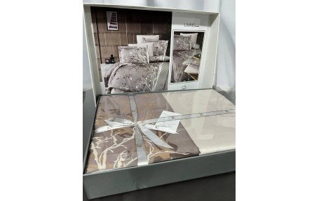 Евро комплект First Choice Cotton Satin Living Brown