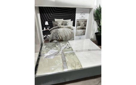 Євро комплект First Choice Cotton Satin Lona Dark Green