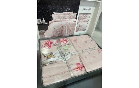 Евро комплект First Choice Cotton Satin Matilde Powder