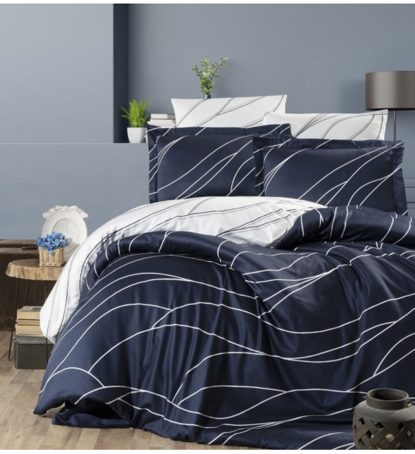 Сімейний комплект First Choice Cotton Satin Mesi Navy Blue