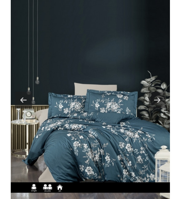 Полуторний комплект First Choice Cotton Satin Arya Turquoise