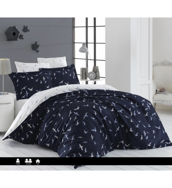 Євро комплект First Choice Cotton Satin Liberta Navy Blue