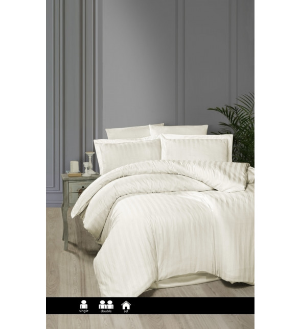 Полуторный комплект First Choice Cotton Satin Broad Line Cream