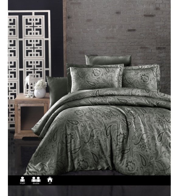 Полуторний комплект First Choice Cotton Satin Reagen Dark Green