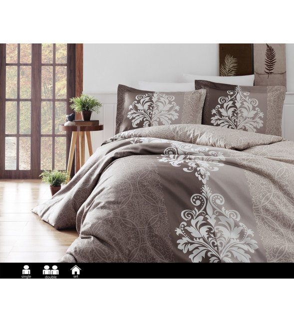 Полуторний комплект First Choice Cotton Satin Hypnoz Vizon
