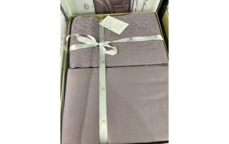 Євро комплект First Choice Jacquard Satin Athena Lilac