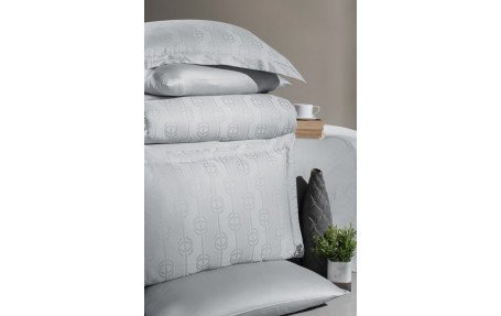 Євро комплект First Choice Jacquard Satin Norel Grey