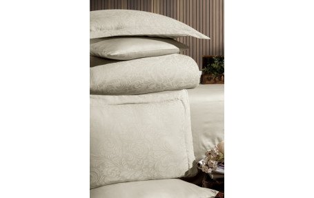 Евро комплект First Choice Jacquard Satin Tecna Champagne