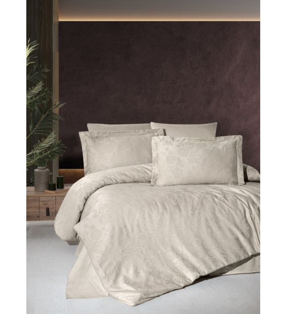 Евро комплект First Choice Jacquard Satin Herra Cappuccino