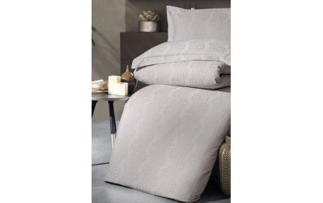 Евро комплект First Choice Jacquard Satin Norel Latte