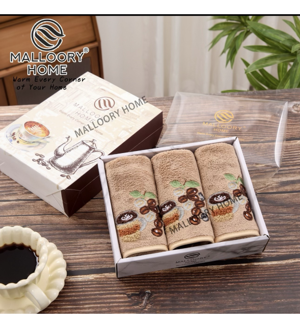 Набор полотенец из микрофибры 25*50 см + 25*50 см + 25*50 см Кофе
