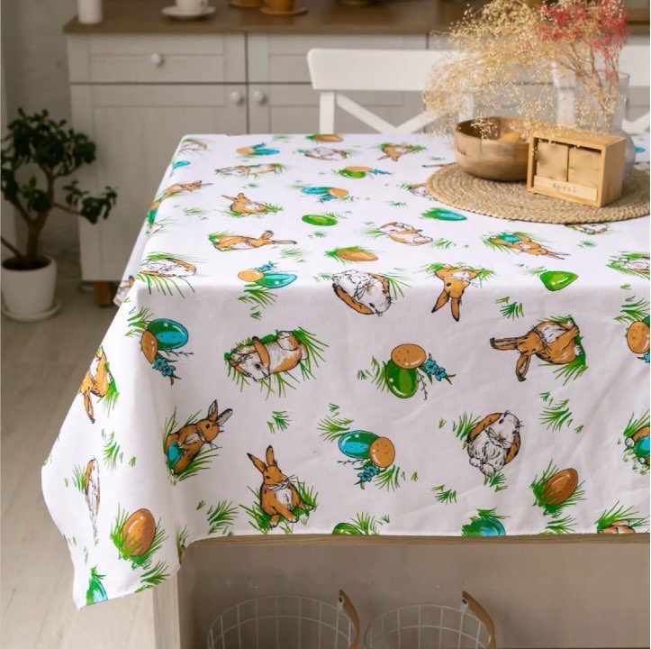Скатерть Пасхальный кролик 110*150см