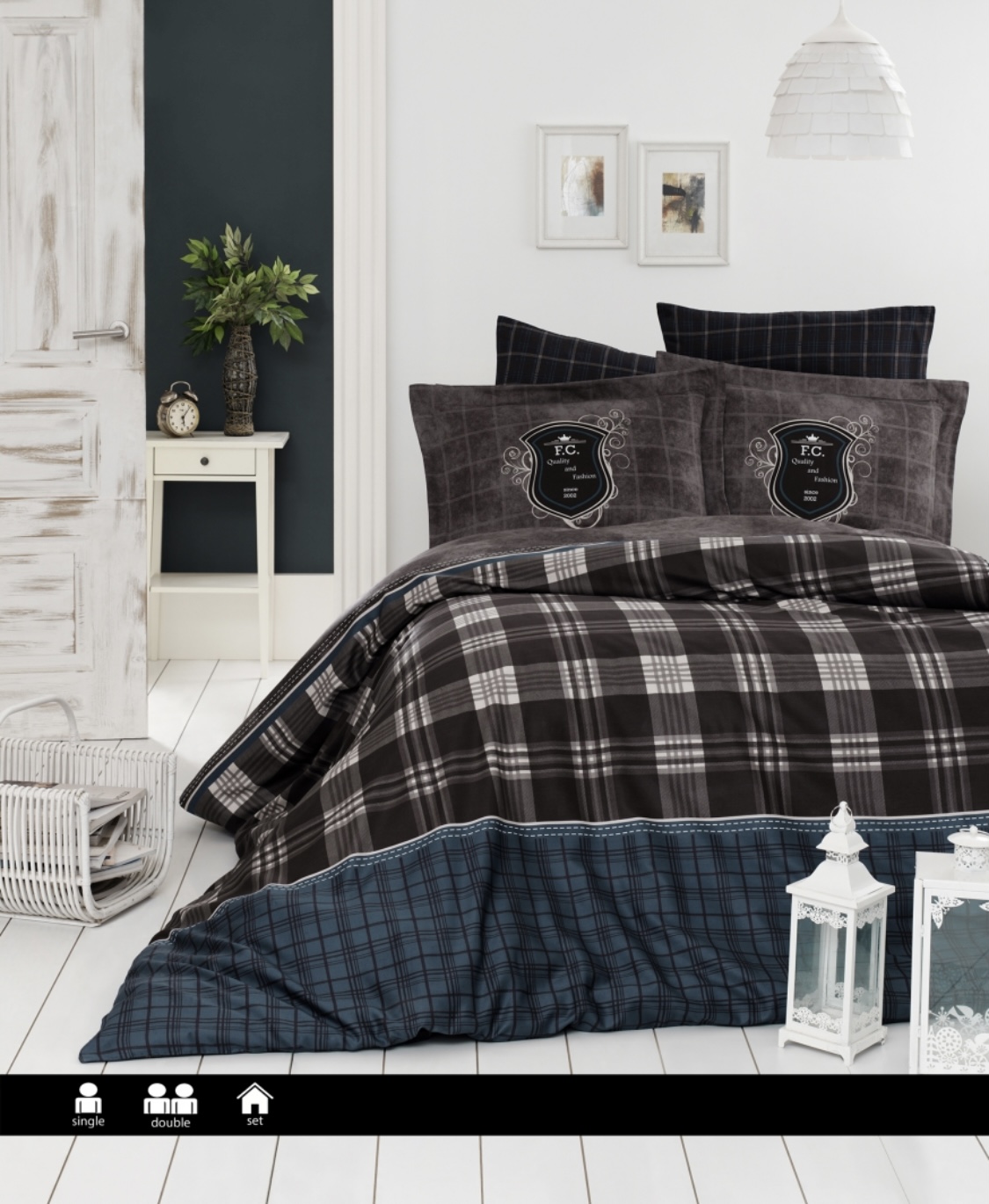 Семейный комплект First Choice Cotton Satin Doris Brown