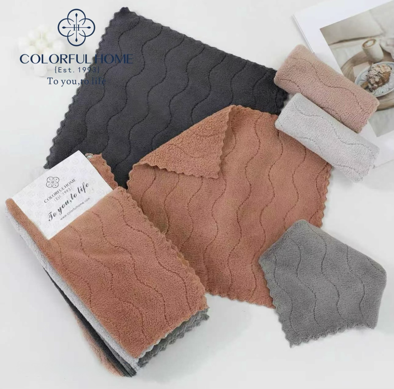 20 шт набір кухонних серветок з мікрофібри 30*30 см Сілк